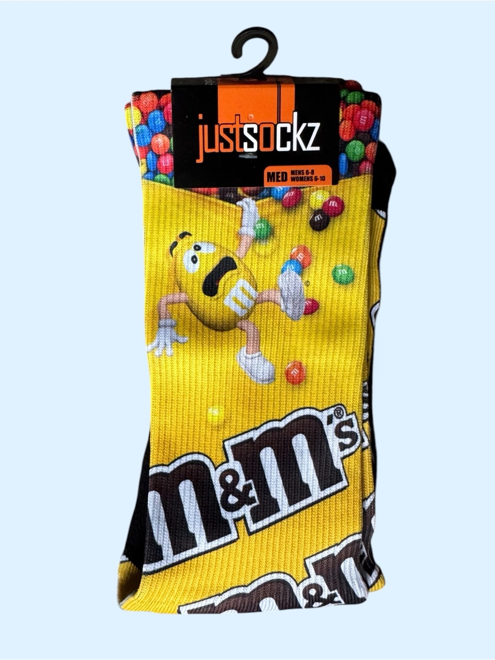 M&M's Yellow Kids Socks